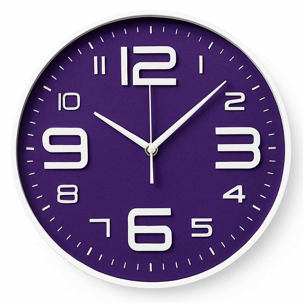 Bunte Designer-Wanduhr | Kinderzimmer Dekoration 30 cm 2