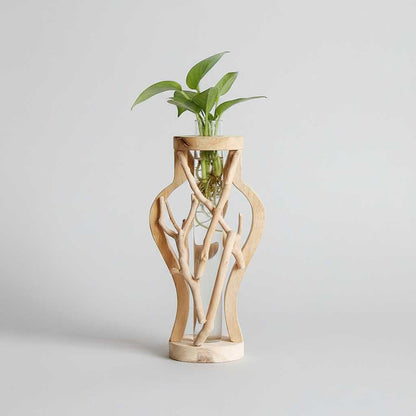 Holzvase | Einzigartige Dekoration für Pflanzen